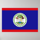 Belizische Flagge Poster (Vorne)