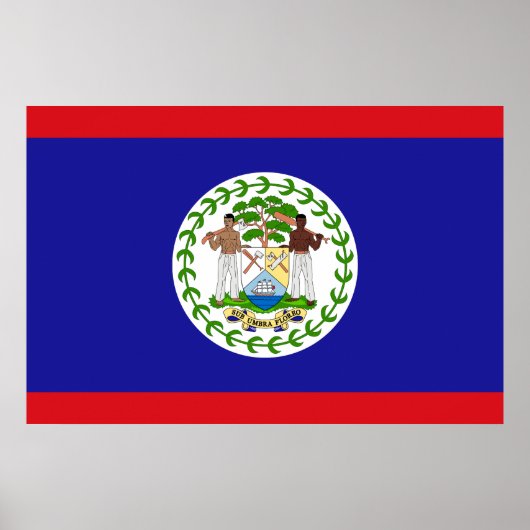 Belizische Flagge Poster (Vorne)