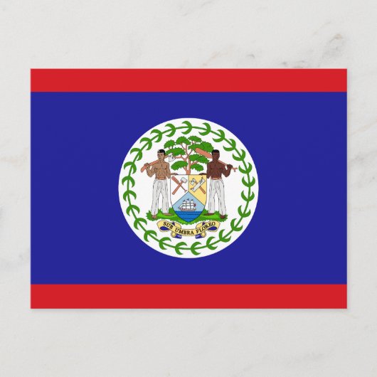 Belizische Flagge Postkarte (Vorderseite)