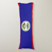 Belizische Flagge Seitenschläferkissen (Vorderseite Vertikal)