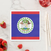 Belizische Flagge Serviette (Beispiel)