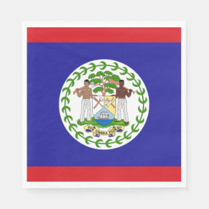 Belizische Flagge Serviette