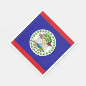 Belizische Flagge Serviette (Ecke)