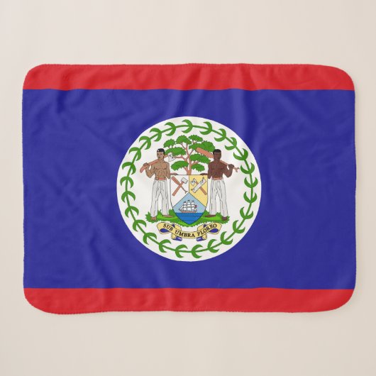Belizische Flagge Sherpadecke (Vorderseite (Horizontal))