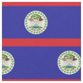 Belizische Flagge Stoff (Nahaufnahme)