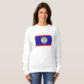 Belizische Flagge Sweatshirt (Vorne ganz)