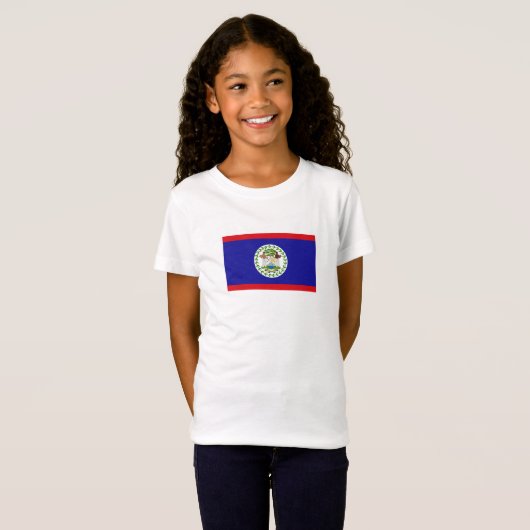 Belizische Flagge T-Shirt (Vorne ganz)