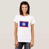 Belizische Flagge T-Shirt (Vorne ganz)