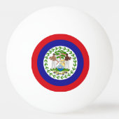 Belizische Flagge Tischtennisball (Vorderseite)
