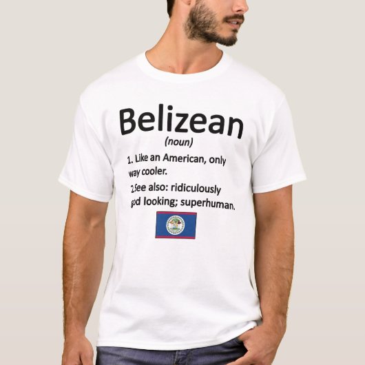 Belizische Roots Belize Flag Belizean Heritage T-Shirt (Vorderseite)