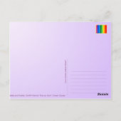 Belka und Strelka-Graffiti Postkarte (Rückseite)