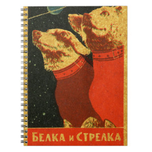 Belka und Strelka Notizblock