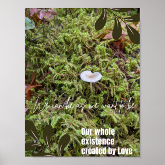Belknap Mushroom mit Universellem Liebe-Angebot Poster