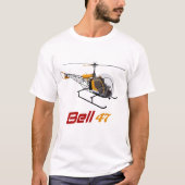 Bell 47 Hubschrauber, Glocke 47 g, Glockengelenk 4 T-Shirt (Vorderseite)