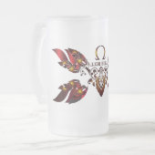 Bell Beer Glass Mattglas Bierglas (Vorderseite Links)