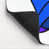Bell-Blau 45 Grad die MUSEUM Zazzle Geschenke Mousepad (Ecke)