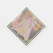 BELL BLUME BABY REVEAL PARTY MONOGRAM SERVIETTE (Ecke)