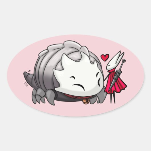 Bell Buddies Ovaler Aufkleber (Vorderseite)