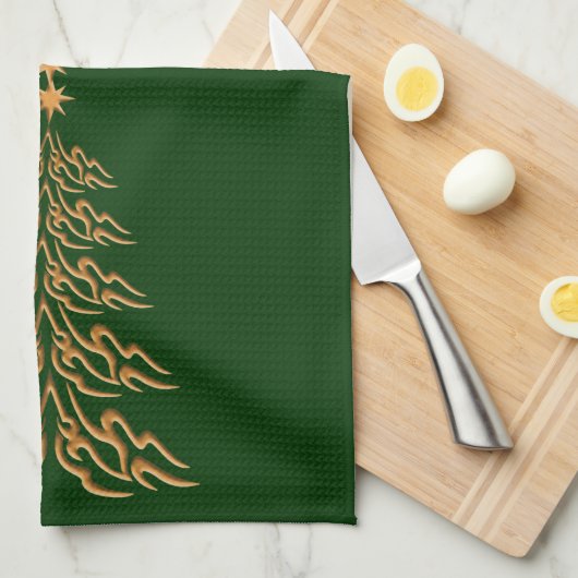 Bell Christmas Tree Küchentuch (Viertel Falte)