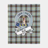 Bell Clan Abzeichen Tartan Kariert Fleecedecke (Vorderseite)