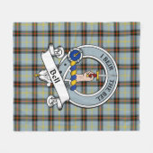 Bell Clan Abzeichen Tartan Kariert Fleecedecke (Vorderseite (Horizontal))