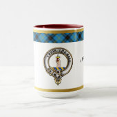 Bell Clan Abzeichen Tartan & Motto Tasse (Zentrum)