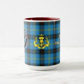 Bell Clan Abzeichen & Tartan Tasse (Zentrum)