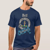 Bell Clan Badge & Tartan T-Shirt (Vorderseite)
