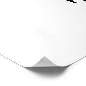 Bell Curve Thoughts (Normal Distribution Curve) Poster (Ecke)