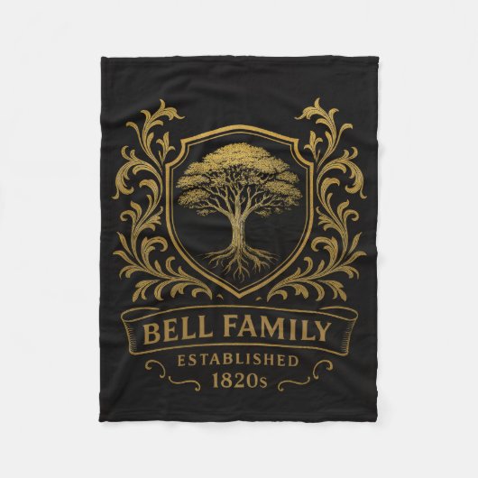 Bell-Familien-Decke Fleecedecke (Vorderseite)