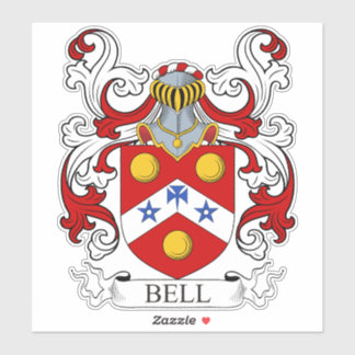 Bell Familienwappen Aufkleber