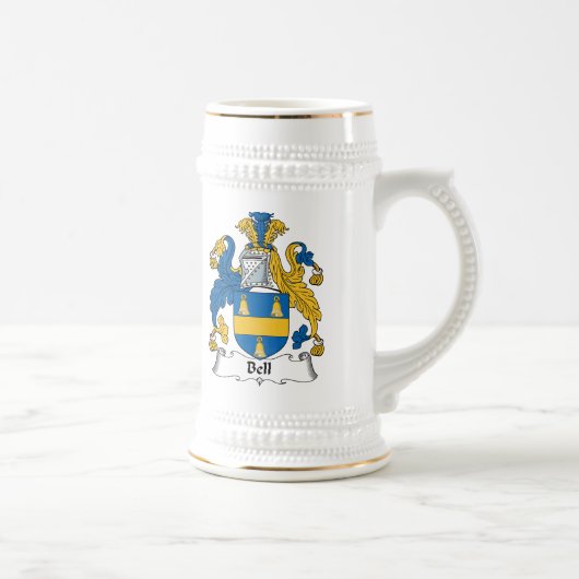 Bell-Familienwappen Bierglas (Rechts)