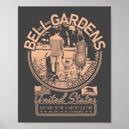 BELL GARDENS CALIFORNIA - VETERANS PARK POSTER (Vorne)