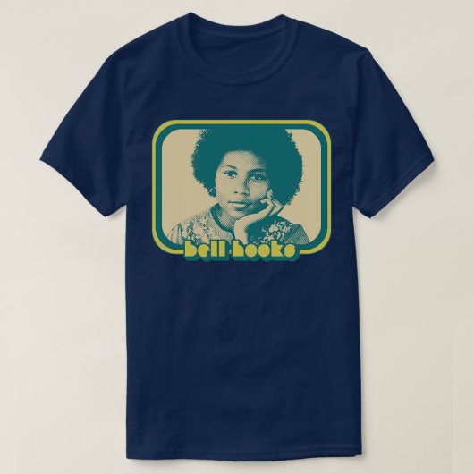 Bell Hooks Retro Style Feminist Icon Design T-Shirt (Design vorne)
