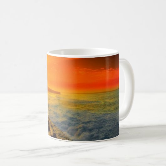 Bell island sunset mug kaffeetasse (VorderseiteRechts)