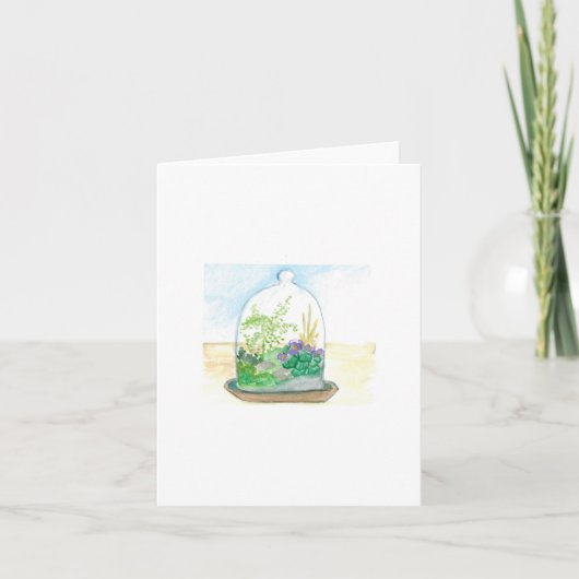 Bell Jar Terrarium Blank Karte (Vorderseite)