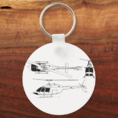 Bell Jet Ranger / TH- Schlüsselanhänger (Vorderseite)