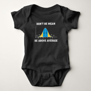 Bell-Kurven-Statistik-Spaß-mathematisches Geschen Baby Strampler