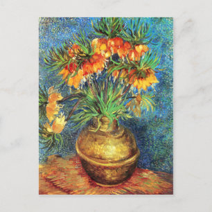 Bell Lilies in einer Kupfervase, Van Gogh Postkarte