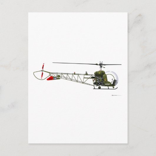 Bell OH-13 Sioux Postkarte (Vorderseite)