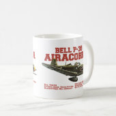 Bell P-39 Airacobra | WW2 Plane Kaffeetasse (VorderseiteRechts)
