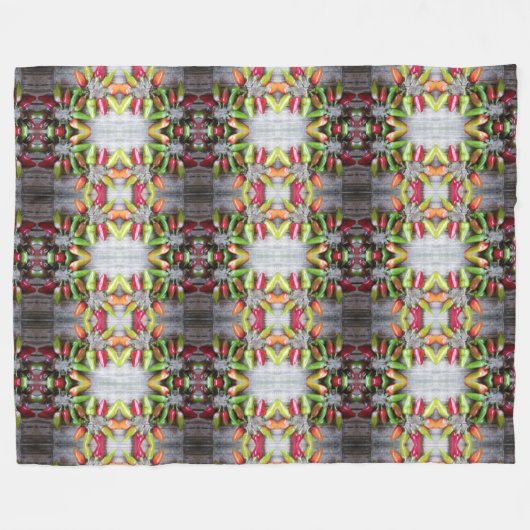 bell pepper blanket fleecedecke (Vorderseite (Horizontal))