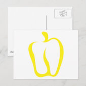 Bell Pepper Gemüsesymbol Postkarte (Vorne/Hinten)