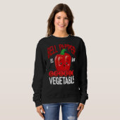Bell Pepper Is My Spirit Vegetable Backprint Veget Sweatshirt (Vorne ganz)