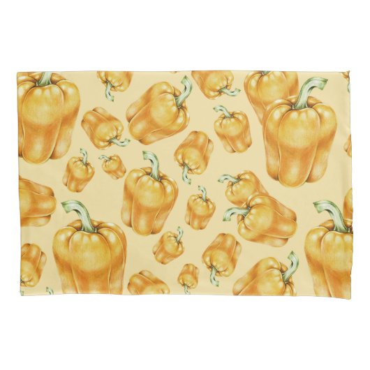 Bell Pepper Kissenbezug (Vorderseite-Links)