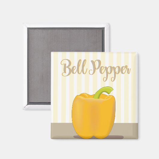 Bell Pepper Magnet (Vorderseite/Rückseite)