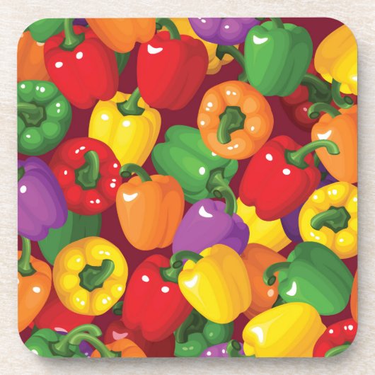 Bell Pepper-Muster Untersetzer (Vorderseite)