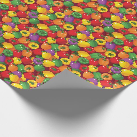 Bell Pepper Pattern Geschenkpapier (Ecke)