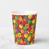 Bell Pepper Pattern Pappbecher (Links)