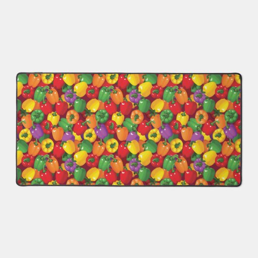 Bell Pepper Pattern Schreibtischunterlage (Vorderseite)